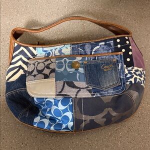 Coach Multicolor Patchwork Hobo Bag